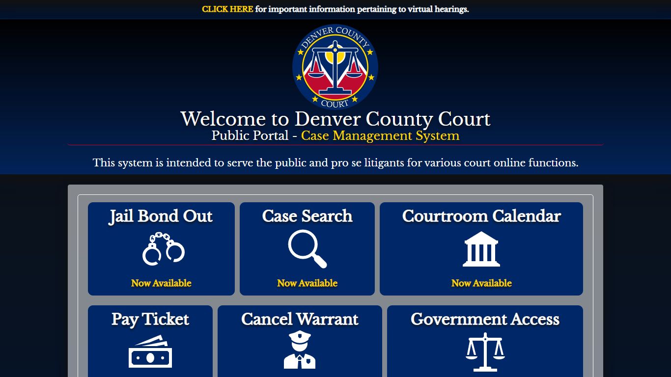 Home - DCC PublicPortal - Denver